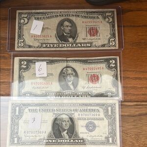 Vintage Currency Art Set